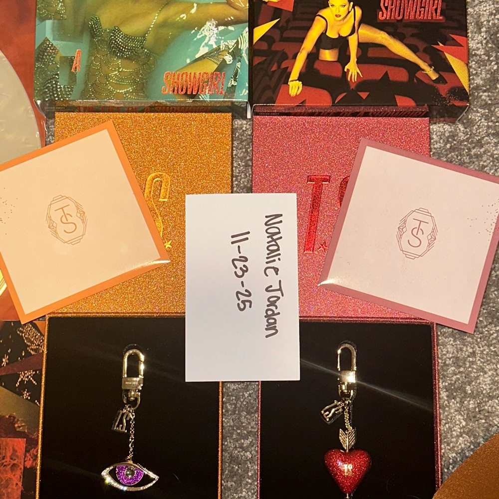 Taylor Swift deluxe CDs with keychains, It’s Frightening & Sweat and Vanilla